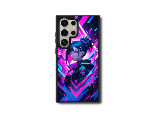Neon Rebel - Cyberpunk Anime Vibes Phone Case