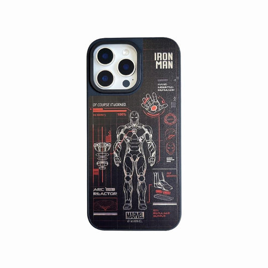 Bronzing Marvel Spider-Man Iron Man Phone Case Marvel1