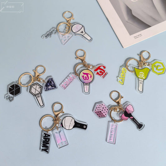 BTS, Blackpink, EXO, Twice keychains