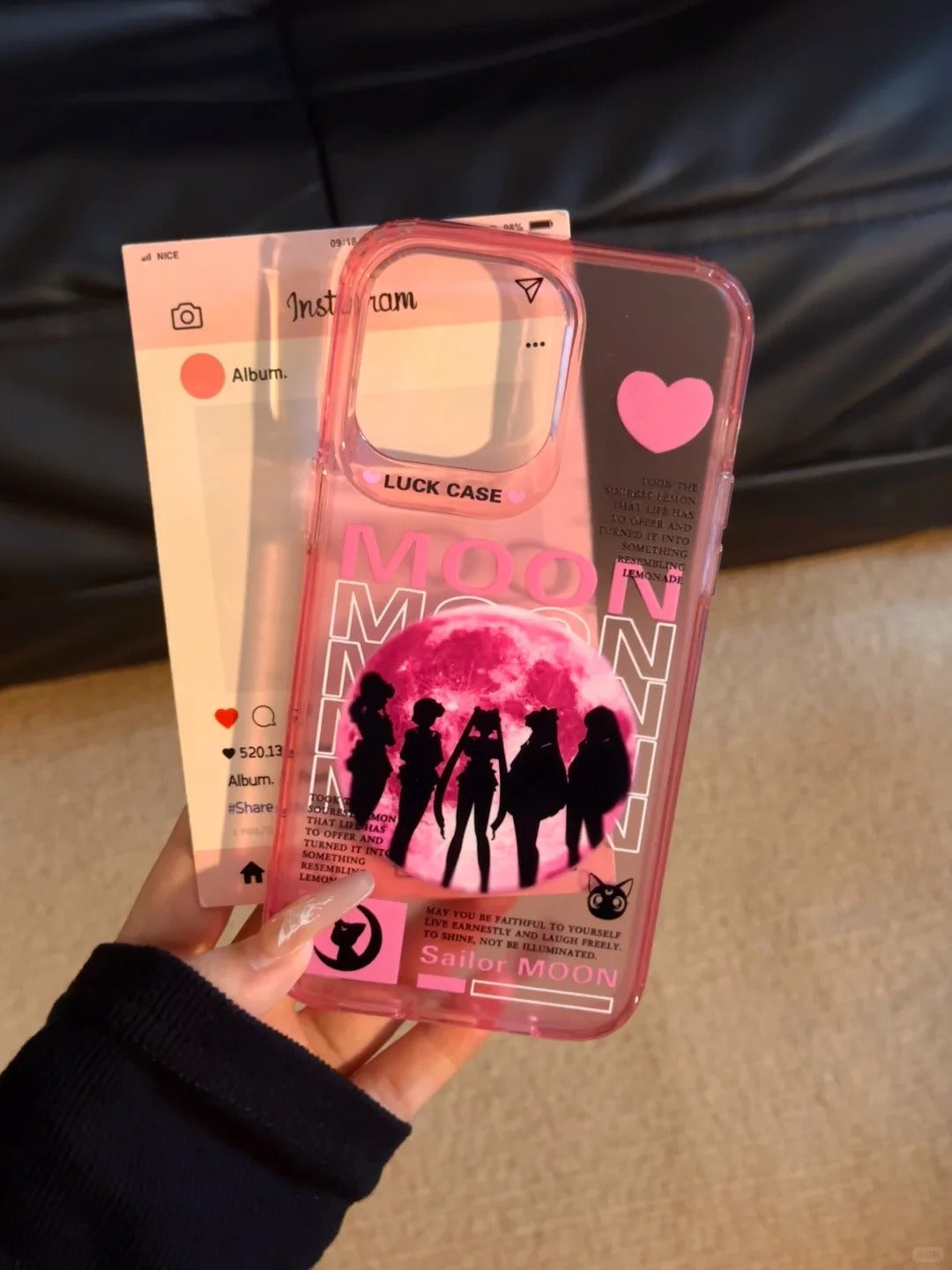 Pink Sailor Moon Case