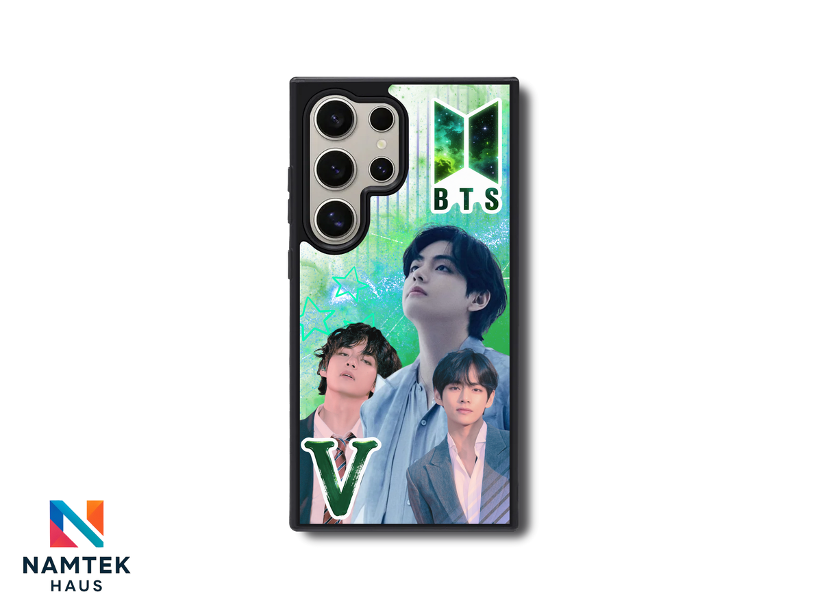 BTS V iPhone Case – Purple Galaxy K‑Pop Phone Cover for ARMY