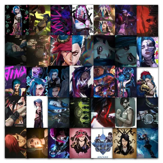 Battle of the Two Cities Jinx blasts Piltover LOL peripheral decoration stickers