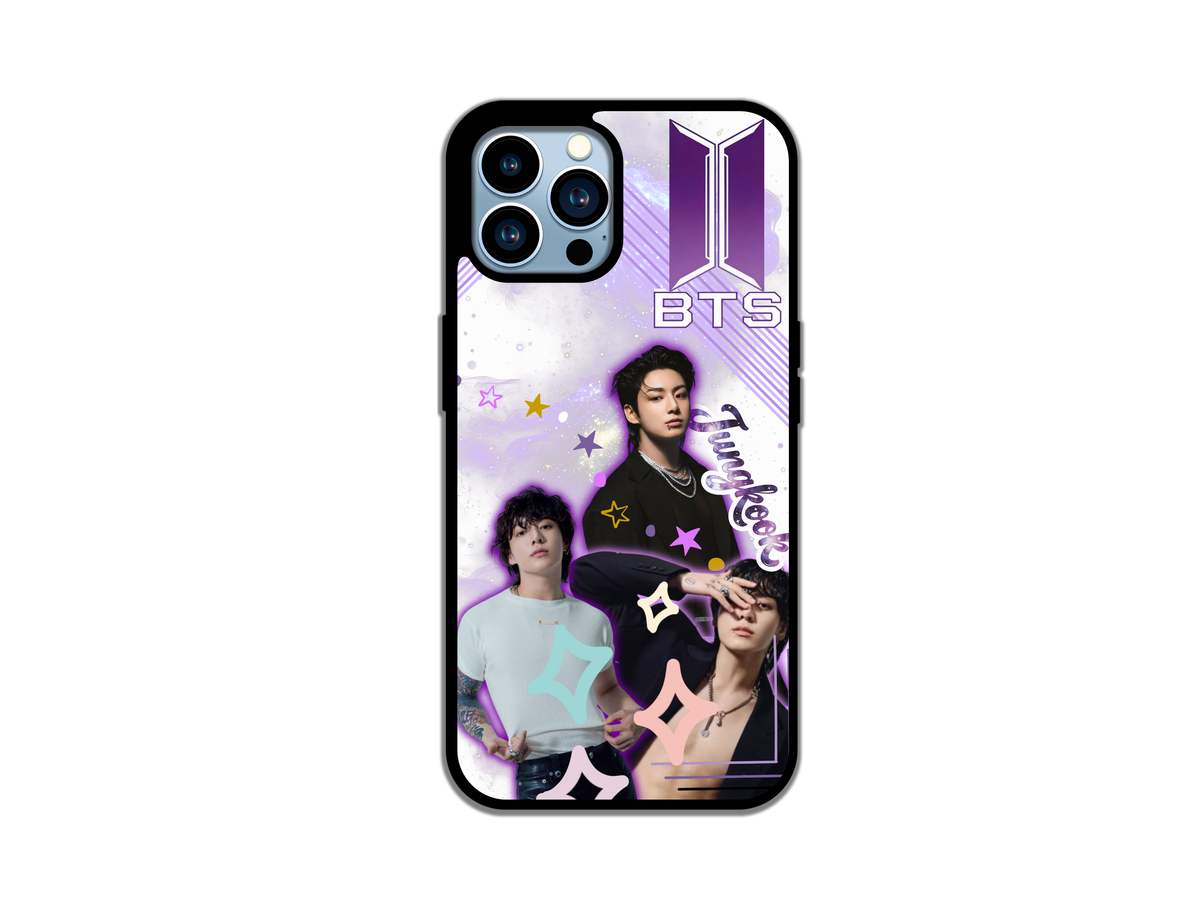 BTS Jungkook iPhone Case – Purple Galaxy K‑Pop Phone Cover for ARMY