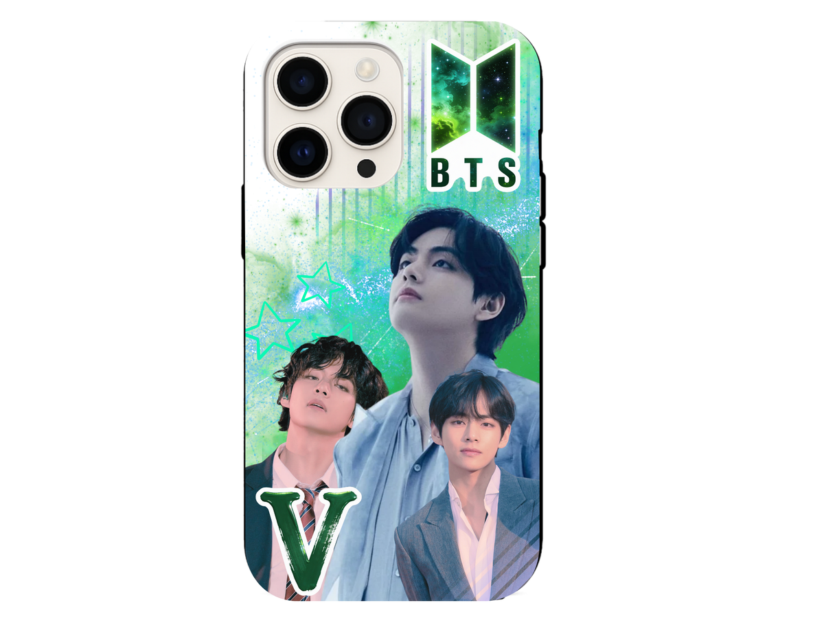 BTS V iPhone Case – Purple Galaxy K‑Pop Phone Cover for ARMY